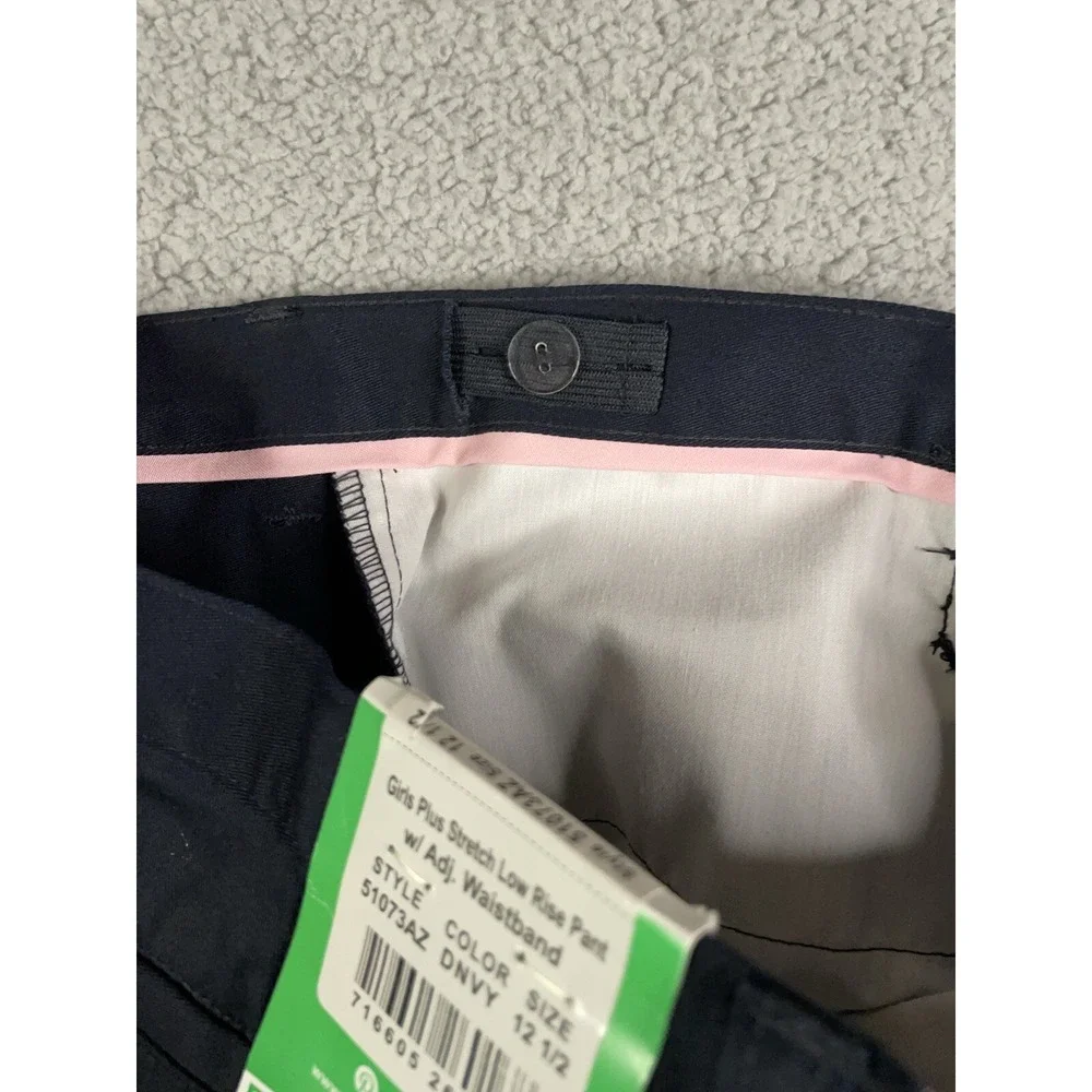 Classroom Girls‎ Plus Stretch Low Rise Size 12-1/2 Adjustable waist Navy.